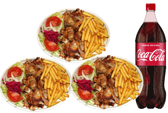 Menú 14 3 Platos + Refresco 1,25 L.