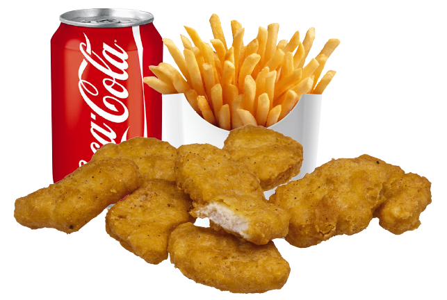 Menú 9 Nuggets 6 uds. + Refresco + Patatas